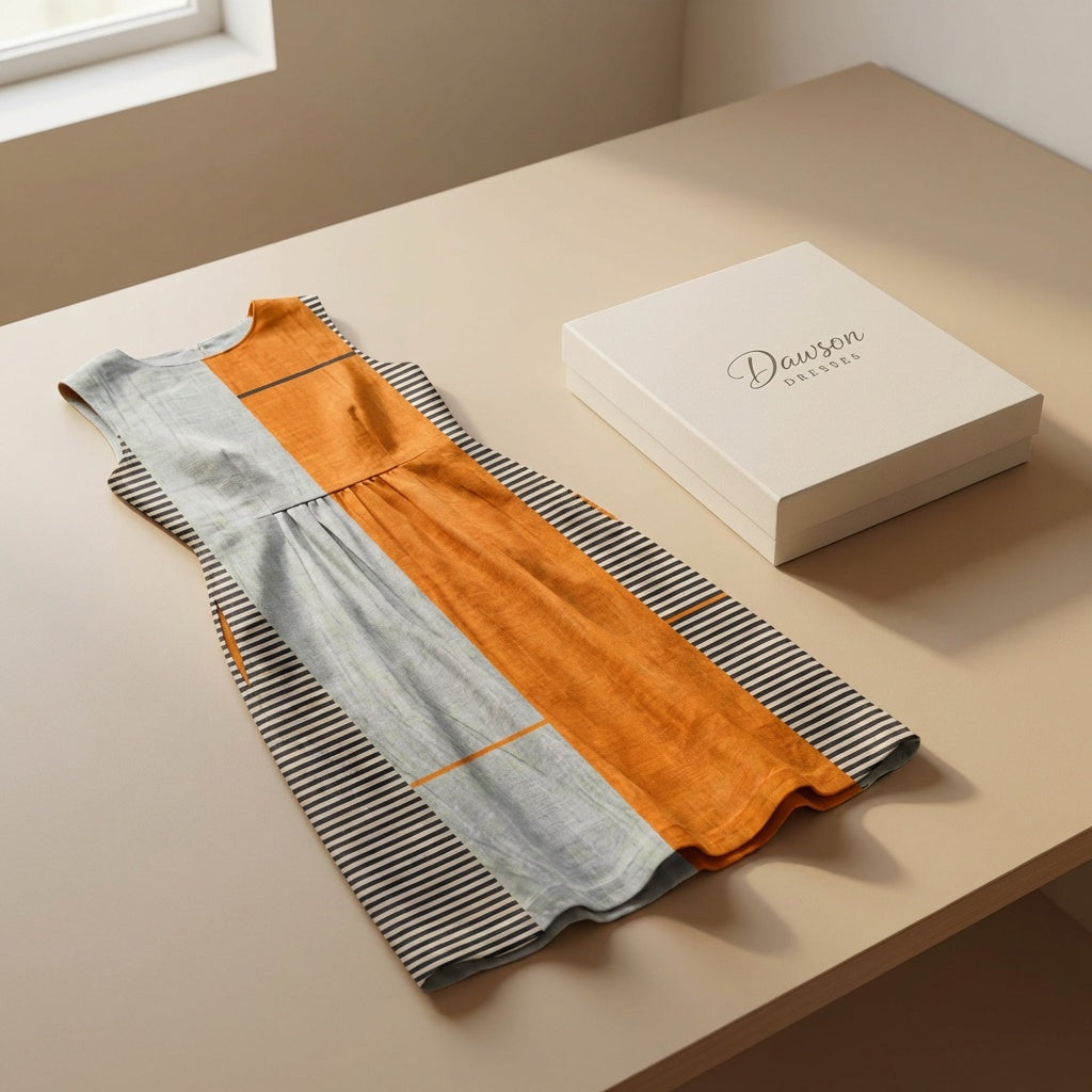 Autumn - Sleeveless Vintage Dress