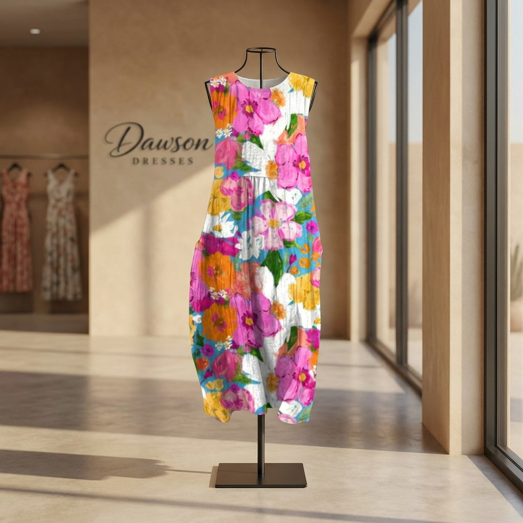 Delilah - Sleeveless Simple Dress