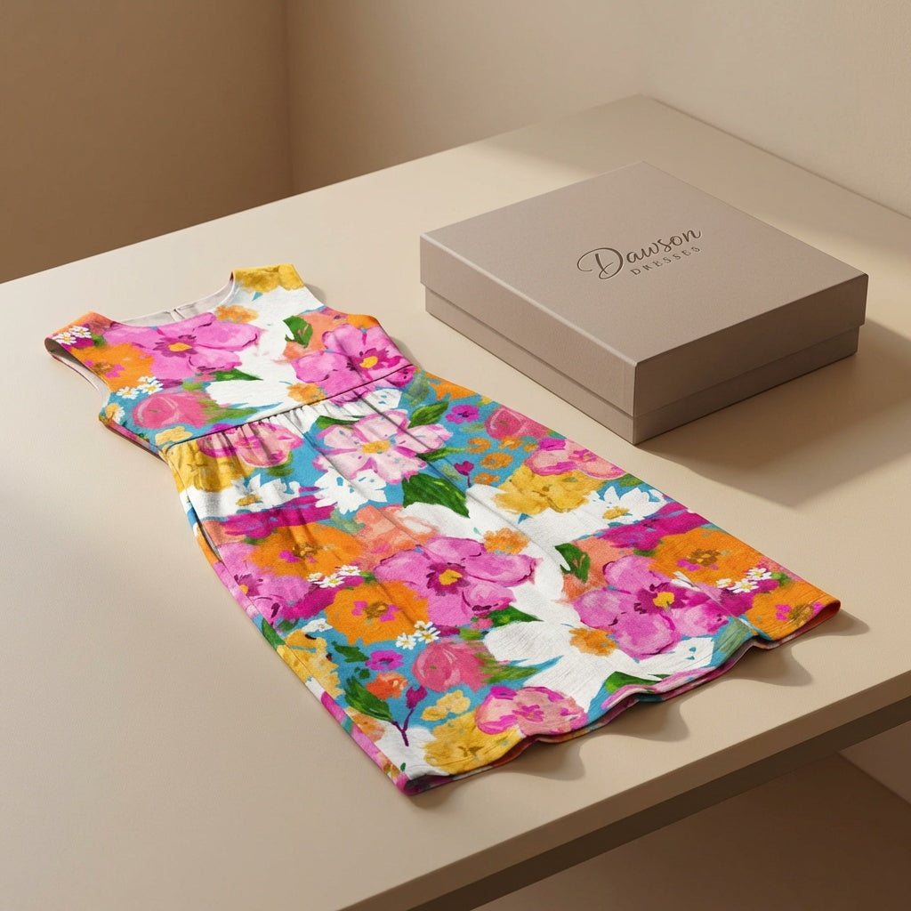 Delilah - Sleeveless Simple Dress