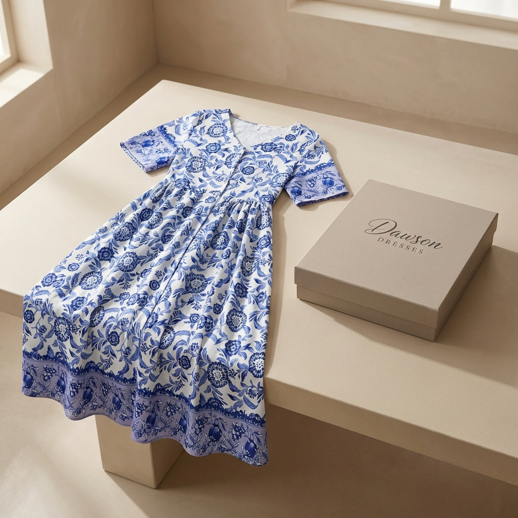 Aurora - Soft Pattern Boho Dress